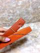 Perfect Replica High Quality Hermes Orange Leather Belt With Gold Buckle (11)_th.jpg